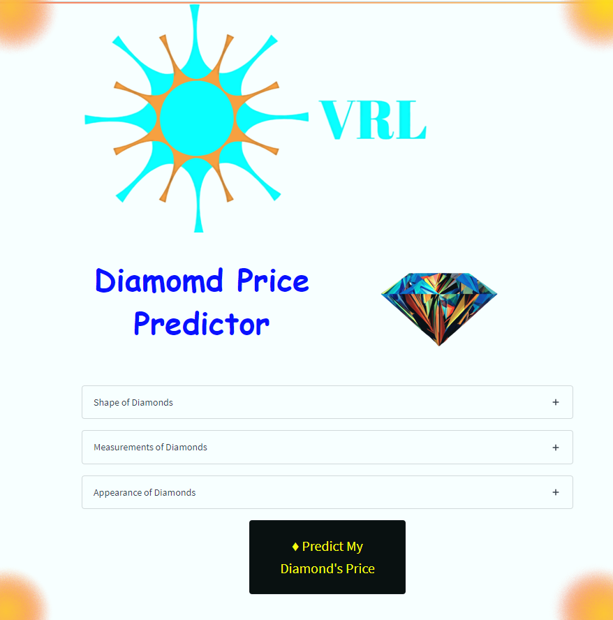 VRL Diamond Price Predictor Thumbnail