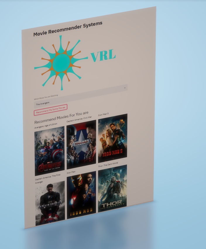 VRL Movie Recommender System